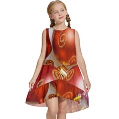 Christmas Decoration Star  3 Kids  Frill Swing Dress by artworkshop