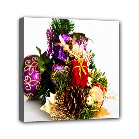 Christmas Decorations Mini Canvas 6  X 6  (stretched) by artworkshop