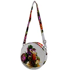 Christmas Decorations Crossbody Circle Bag by artworkshop