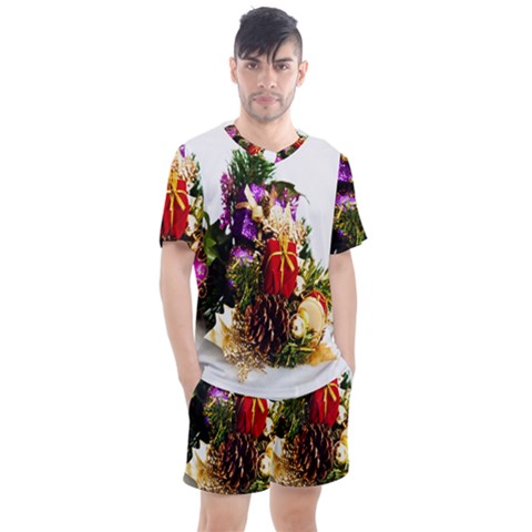 Christmas Decorations Men s Mesh Tee And Shorts Set by artworkshop