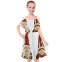 Christmas Figures 2 Kids  Cut Out Shoulders Chiffon Dress View1