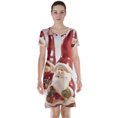 Christmas Figures4 Short Sleeve Nightdress by artworkshop