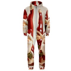 Christmas Figures4 Hooded Jumpsuit (men)