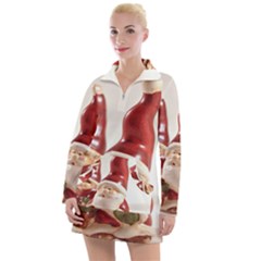 Christmas Figures4 Women s Long Sleeve Casual Dress by artworkshop