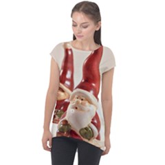 Christmas Figures4 Cap Sleeve High Low Top by artworkshop