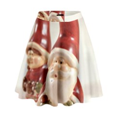 Christmas Figures4 High Waist Skirt by artworkshop