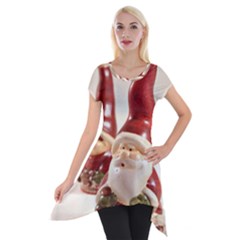 Christmas Figures4 Short Sleeve Side Drop Tunic by artworkshop