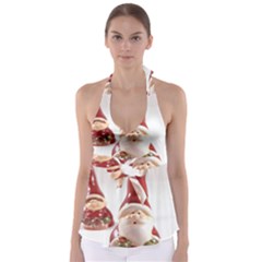 Christmas Figures 5 Babydoll Tankini Top by artworkshop