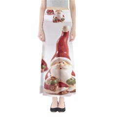 Christmas Figures 5 Full Length Maxi Skirt by artworkshop