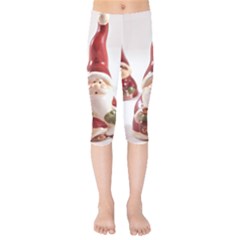 Christmas Figures 5 Kids  Capri Leggings  by artworkshop