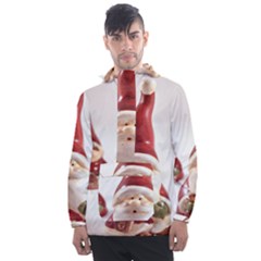 Christmas Figures 5 Men s Front Pocket Pullover Windbreaker by artworkshop