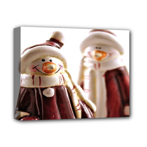 Christmas Figures 6 Deluxe Canvas 14  X 11  (stretched) by artworkshop