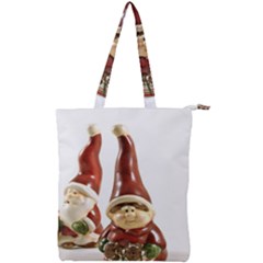 Christmas Figures 7 Double Zip Up Tote Bag by artworkshop