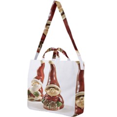 Christmas Figures 7 Square Shoulder Tote Bag by artworkshop