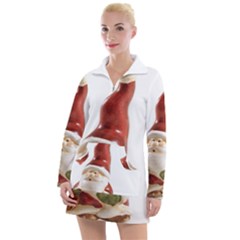 Christmas Figures 8 Women s Long Sleeve Casual Dress by artworkshop