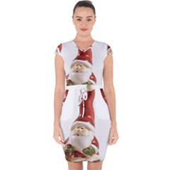 Christmas Figures 8 Capsleeve Drawstring Dress  by artworkshop