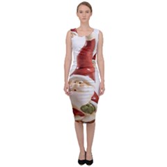 Christmas Figures 8 Sleeveless Pencil Dress