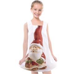 Christmas Figures 8 Kids  Cross Back Dress