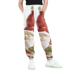 Christmas Figures 8 Kids  Elastic Waist Pants by artworkshop