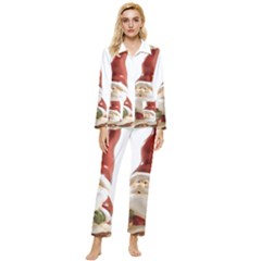 Christmas Figures 8 Womens  Long Sleeve Velvet Pocket Pajamas Set by artworkshop