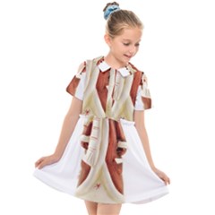 Christmas Figures 9 Kids  Short Sleeve Shirt Dress by artworkshop