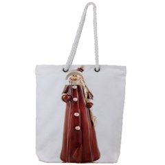 Christmas Figures 10 Full Print Rope Handle Tote (large) by artworkshop