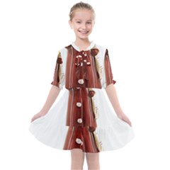 Christmas Figures 10 Kids  All Frills Chiffon Dress by artworkshop