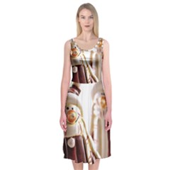 Christmas Figures 11 Midi Sleeveless Dress