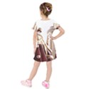 Christmas Figures 11 Kids  Short Sleeve Velvet Dress View2