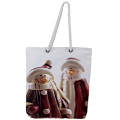 Christmas Figures 11 Full Print Rope Handle Tote (large) by artworkshop