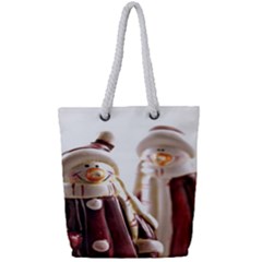 Christmas Figures 11 Full Print Rope Handle Tote (small) by artworkshop