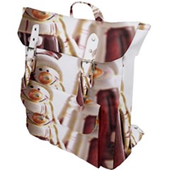 Christmas Figures 11 Buckle Up Backpack by artworkshop