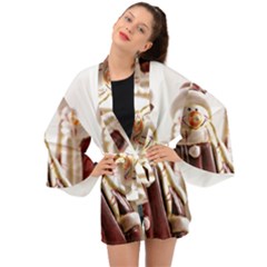 Christmas Figures 11 Long Sleeve Kimono by artworkshop