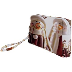 Christmas Figures 11 Wristlet Pouch Bag (small) by artworkshop