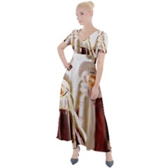 Christmas Figures 11 Button Up Short Sleeve Maxi Dress by artworkshop