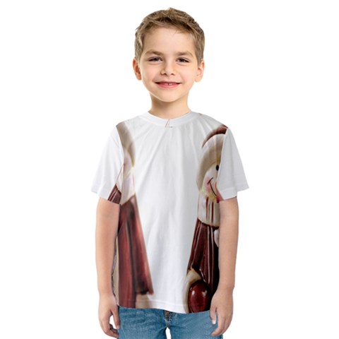 Christmas Figures Kids  Sport Mesh Tee by artworkshop