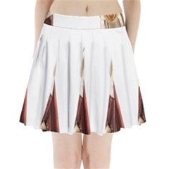 Christmas Figures Pleated Mini Skirt by artworkshop