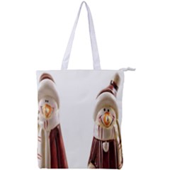 Christmas Figures Double Zip Up Tote Bag by artworkshop