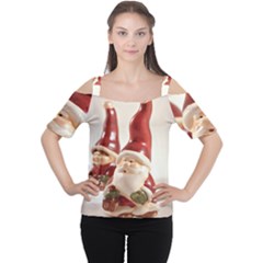 Christmas Figures4 Cutout Shoulder Tee