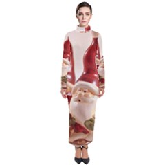 Christmas Figures4 Turtleneck Maxi Dress by artworkshop