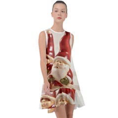 Christmas Figures4 Frill Swing Dress by artworkshop