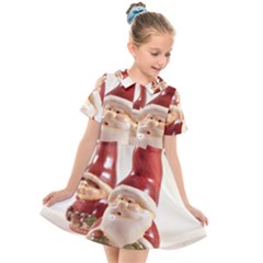 Christmas Figures4 Kids  Short Sleeve Shirt Dress by artworkshop