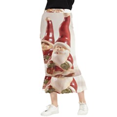 Christmas Figures4 Maxi Fishtail Chiffon Skirt by artworkshop