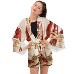 Christmas Figures4 Long Sleeve Kimono by artworkshop