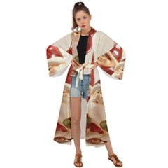 Christmas Figures4 Maxi Kimono by artworkshop