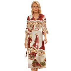 Christmas Figures4 Midsummer Wrap Dress by artworkshop