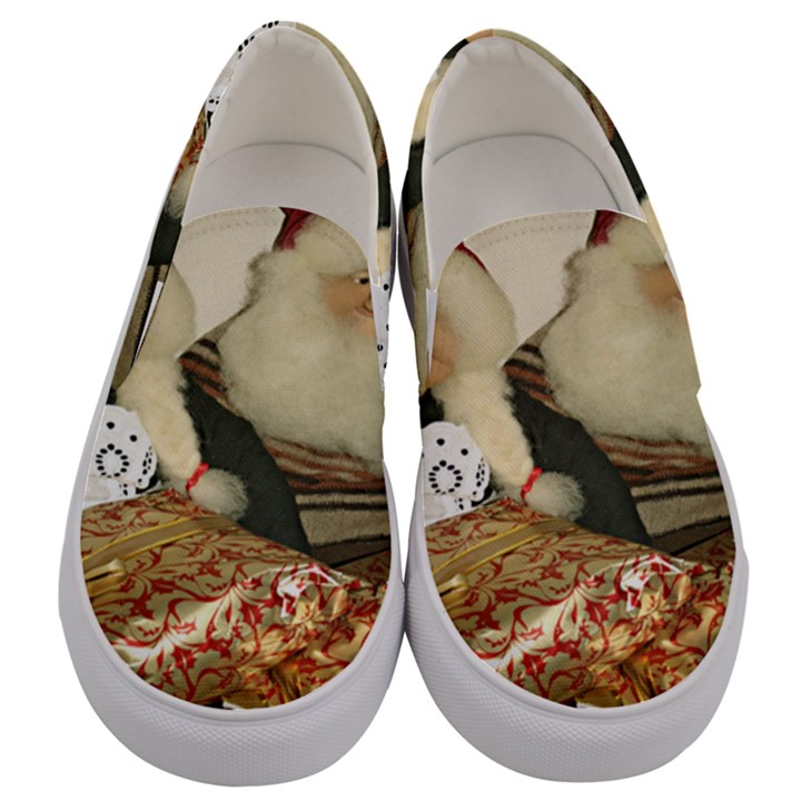 Christmas Puppets Men s Canvas Slip Ons