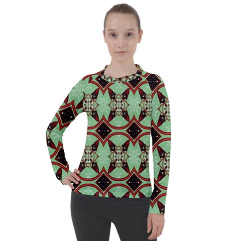 Christmas Stars Women s Pique Long Sleeve Tee by artworkshop