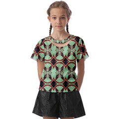 Christmas Stars Kids  Front Cut Tee by artworkshop