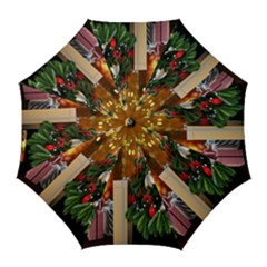 Christmas Tree And Presents Golf Umbrellas by artworkshop